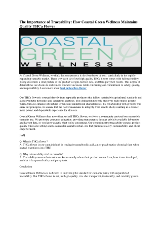 333 Coastal Green Wellness - thca