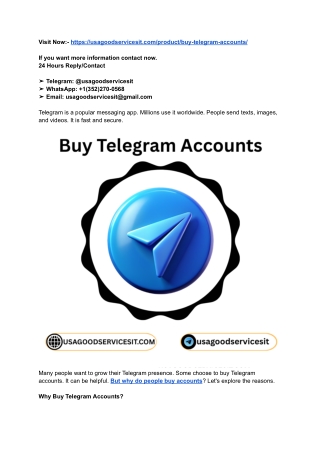 Boost Your Telegram Game_ Buy Ready-to-Use Accounts Now.......