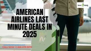 American Airlines Last Minute Deals - Save Big on Your Next Flight