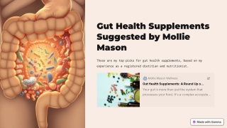 Gut Health Supplements for Digestive Wellness | Mollie Mason
