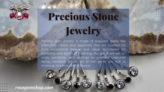 Precious Stone Jewelry