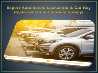 Expert Automotive Locksmith & Car Key Replacement in Colorado Springs