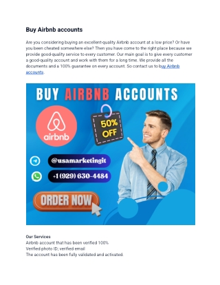What Are the Benefits of Buy Airbnb Account