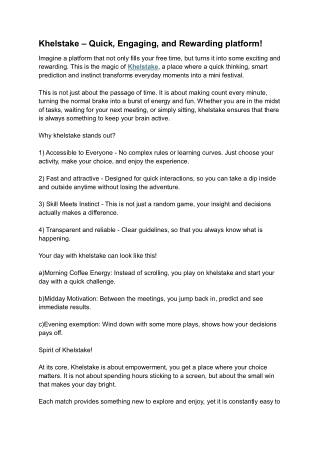 Khelstake – Quick, Engaging, and  Rewarding platform