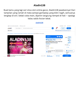 Aladin138