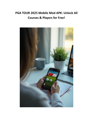 PGA TOUR 2K25 Mobile Mod APK: Unlock All Courses & Players for Free!