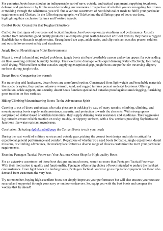 Elevate Your Outdoor Game: The Magic of Quality Boots