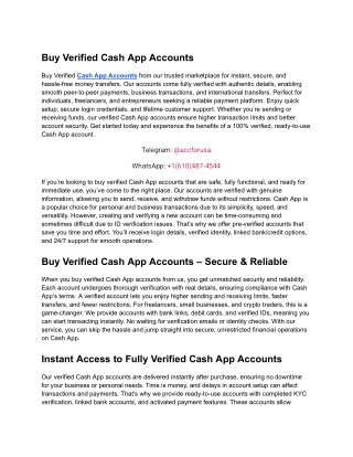 Buy Verified Cash App Accounts – Secure, Instant & Trusted Delivery