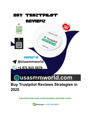 Buy Trustpilot Reviews Strategies in 2025