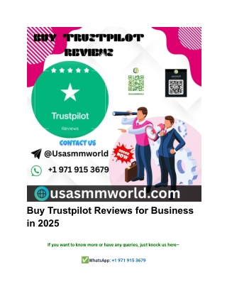 Buy Trustpilot Reviews for Business In 2025
