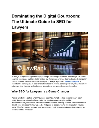 DominatinThe Ug the Digital Courtroom_ The Ultimate Guide to SEO for Lawyers (2)