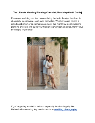 The Ultimate Wedding Planning Checklist [Month-by-Month Guide]