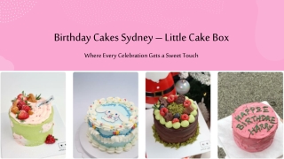 Birthday Cakes Sydney – Little Cake Box