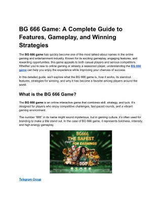 BG-666 game
