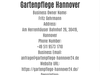 Gartenpflege Hannover