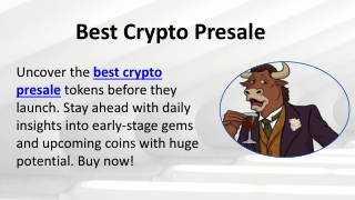 Best Crypto Presale