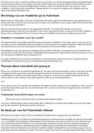 Beste reisjas voor wisselvallig weer: waarom een regenjas ook winddicht moet zij