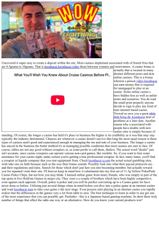 Hard Times Gambling Guidelines Make Money