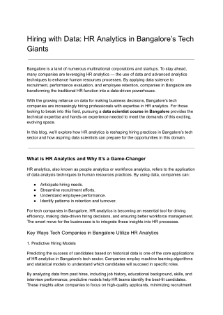 Hiring with Data_ HR Analytics in Bangalore’s Tech Giants