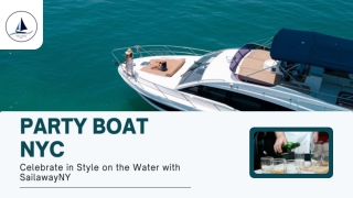 Party Boat NYC – Celebrate in Style on the Water with SailawayNY