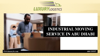 INDUSTRIAL MOVING SERVICE IN ABU DHABI
