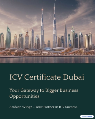 Get Your ICV Certificate in Dubai – Easy Process & Big Business Benefits