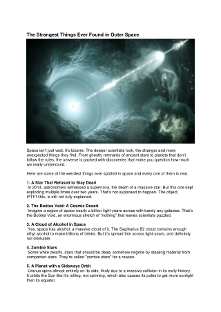 3 The Strangest Things Ever Found in Outer Space