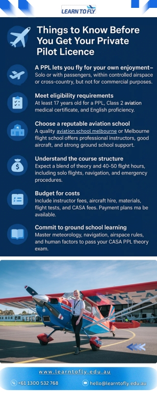 Things to Know Before You Get Your Private Pilot Licence