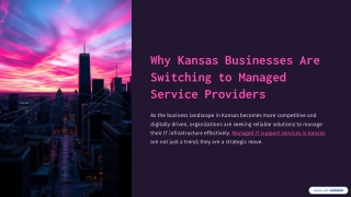 Top Reasons to Partner with a Managed IT Service Provider in Kansas