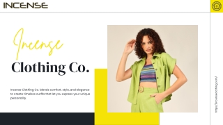 Best Party Cloth Brand in Delhi  | Incense Clothing Co.