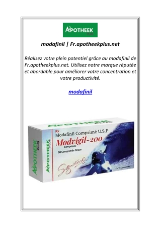 modafinil | Fr.apotheekplus.net