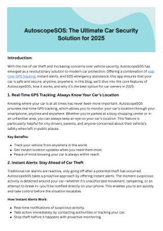 Autoscopesos The Ultimate Car Security Solution For 2025