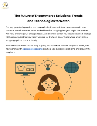 The Future of E-commerce Solutions_ Trends and Technologies to Watch
