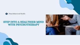 Step Into a Healthier Mind with Psychotherapy