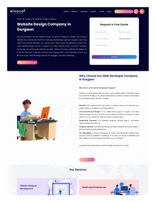 Website Design Services in Gurgaon