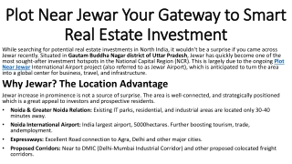 Budget Friendly Plot Near Jewar Immediate Registry