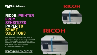 Ricoh: Printer From Sensitized Paper to Smart Solutions