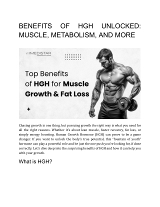 Benefits of hgh