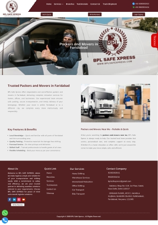 Affordable Movers and Packers in Faridabad