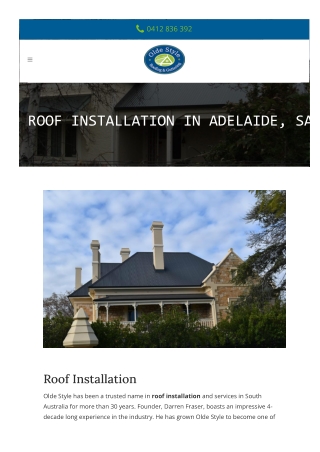 Roof Installation