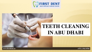 TEETH CLEANING IN ABU DHABI
