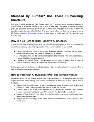 Stressed by Turnitin_ Use These Humanizing Shortcuts