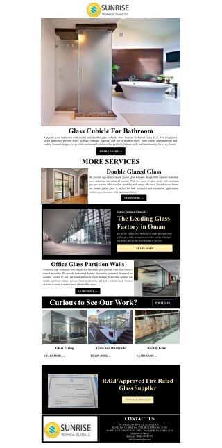 Best Glass Company In Oman