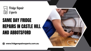 Get Same Day Fridge Repairs in Castle Hill and Abbotsford