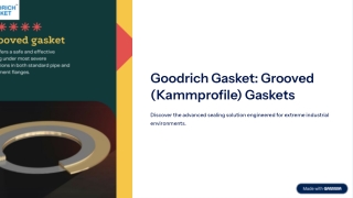 Grooved Gaskets: High-Performance Sealing Solutions