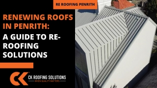 Expert Re-Roofing Services in Penrith