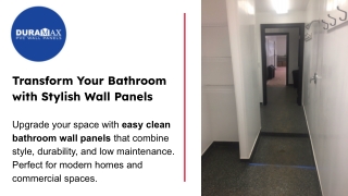 Transform Your Bathroom with Stylish Wall Panels
