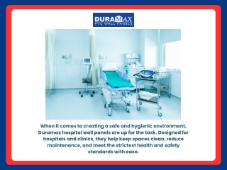 Duramax hospital wall panels