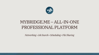 mybridge.me -professional networking website 2025