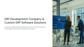 Innovative ERP Software Development Services By Arobit Business Solutions